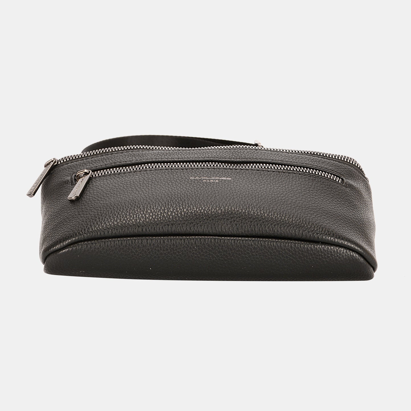 David Jones PU Leather Double Zipper Adjustable Belt Bag - AllIn Computer