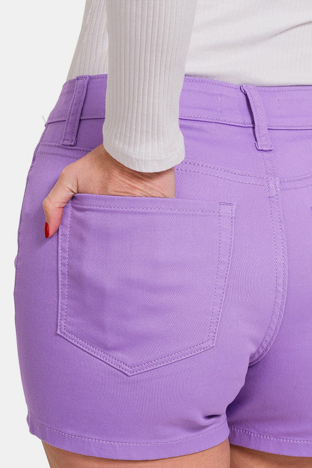 Zenana High Waist Denim Shorts - AllIn Computer
