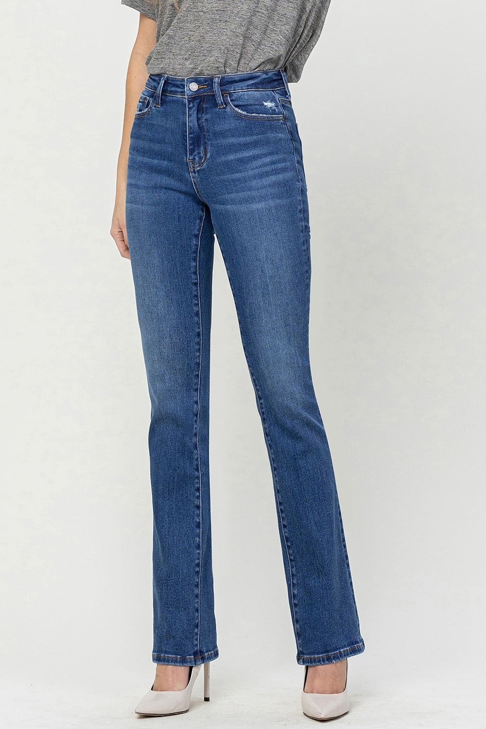 Vervet by Flying Monkey High Waist Bootcut Jeans - AllIn Computer