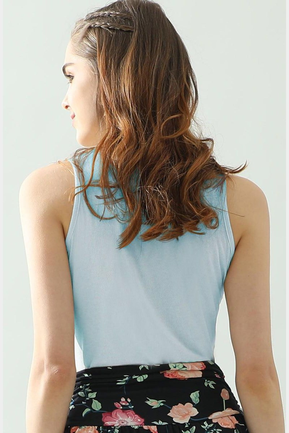 Ninexis Notched Rib Knit Tank - AllIn Computer