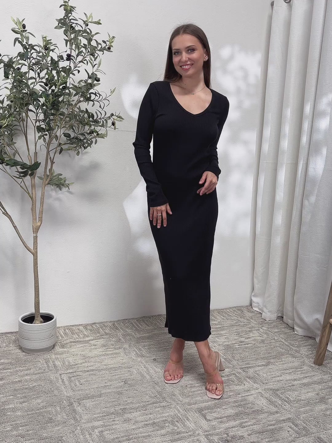 dress, dresses, midi dress, midi dresses, slit dress, slit dresses, long sleeve dress, long sleeve dresses, ribbed dress, ribbed dresses, full size, plus size, allin computer, all in computer, women's clothing store, clothing store, women's fashion, fashion, women's style, style