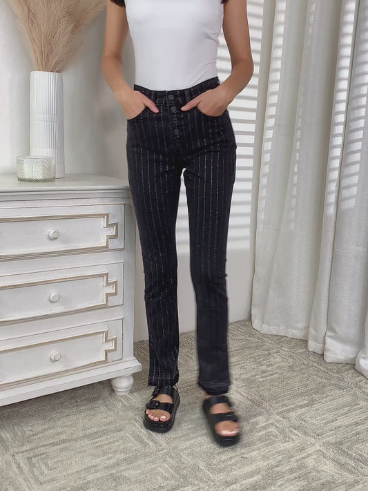 Kancan Striped Pants with Pockets