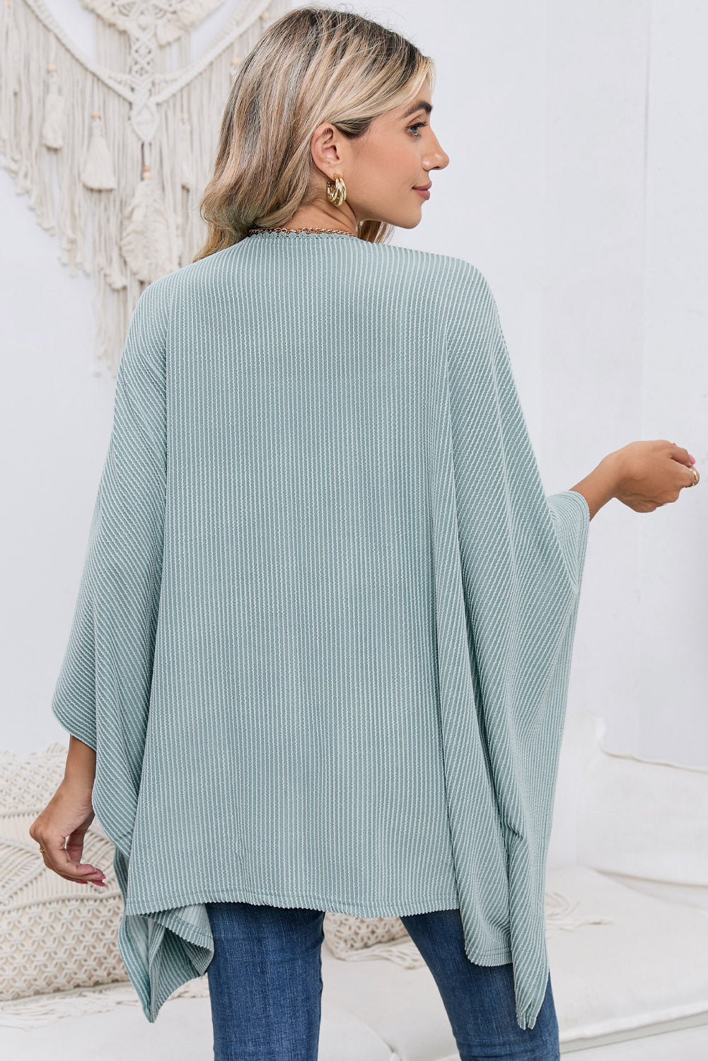 Open Front Dolman Sleeve Cardigan - AllIn Computer