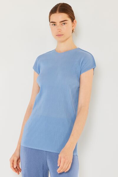 Marina West Swim Rib Pleated Cap Sleeve Top - AllIn Computer