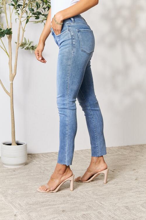 BAYEAS Raw Hem Skinny Jeans - AllIn Computer