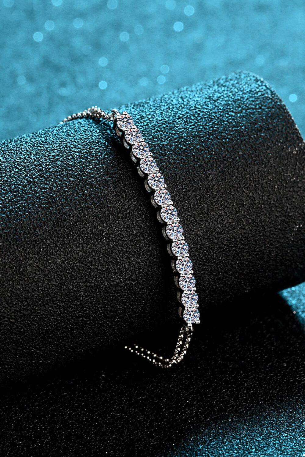 Adored Moissanite Sterling Silver Bracelet - AllIn Computer