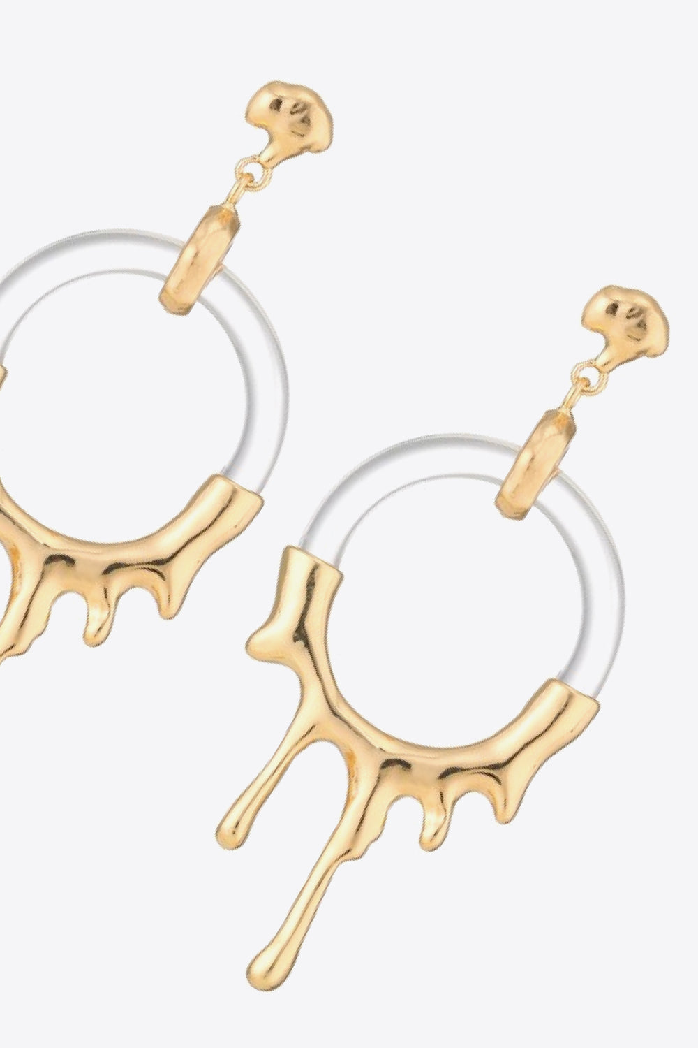 Zinc Alloy and Resin Drop Earrings - AllIn Computer
