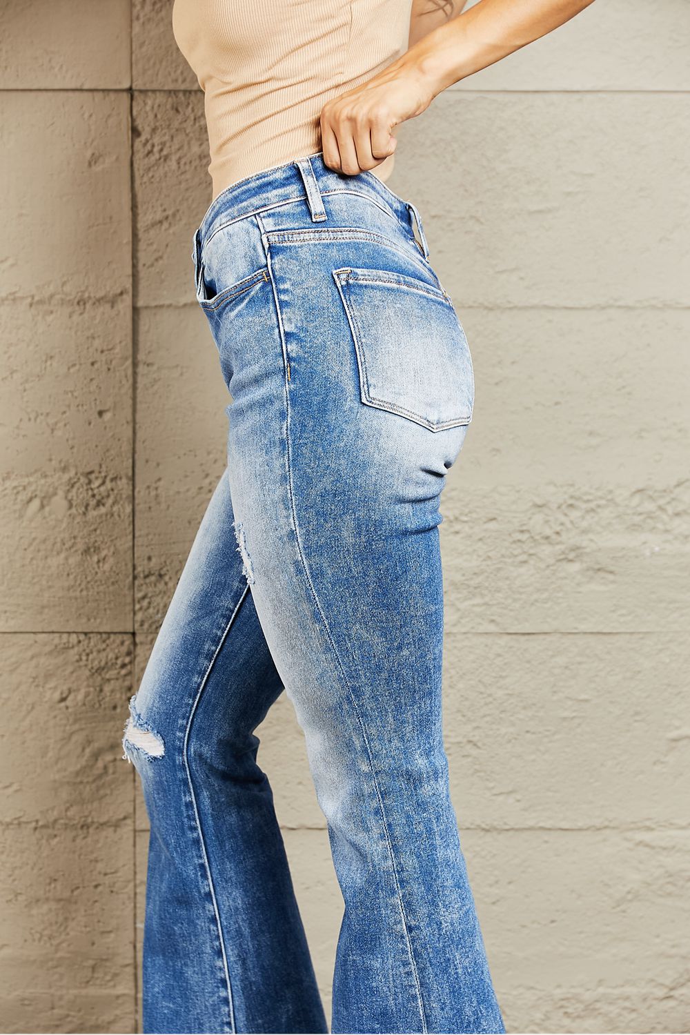 BAYEAS Izzie Mid Rise Bootcut Jeans - AllIn Computer