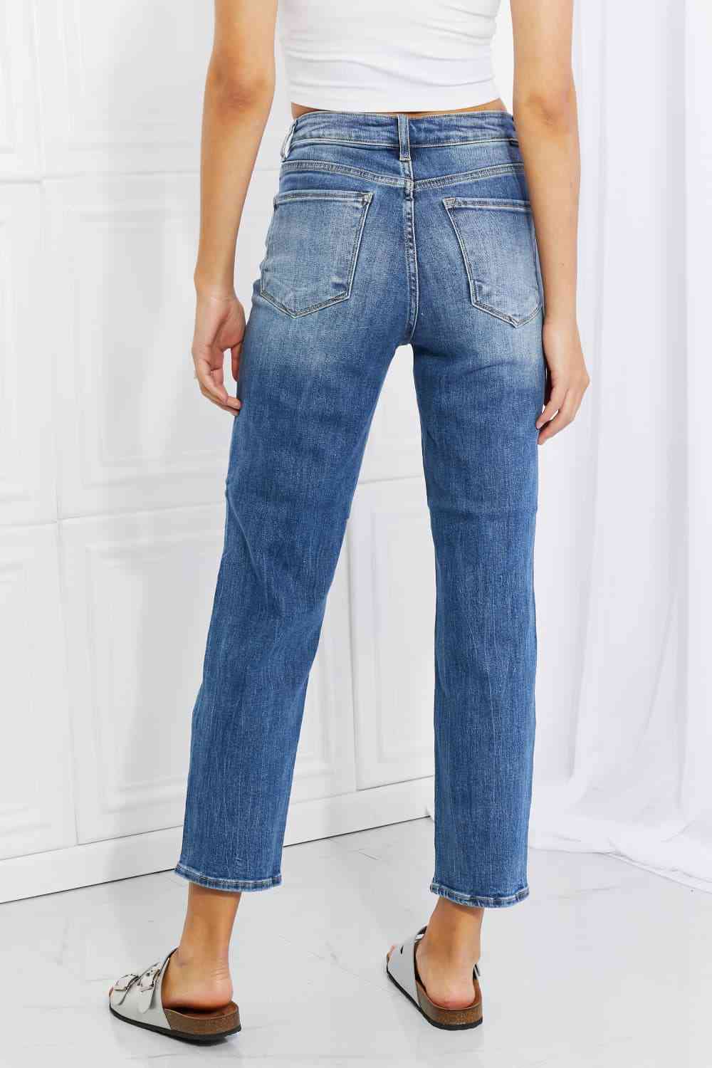 RISEN Full Size Emily High Rise Relaxed Jeans - AllIn Computer