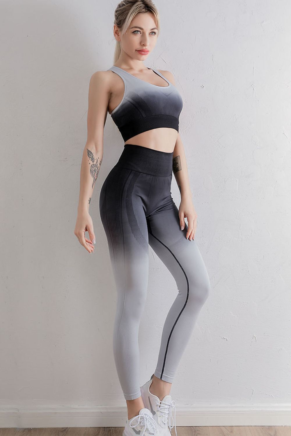 Gradient Sports Bra and Leggings Set - AllIn Computer