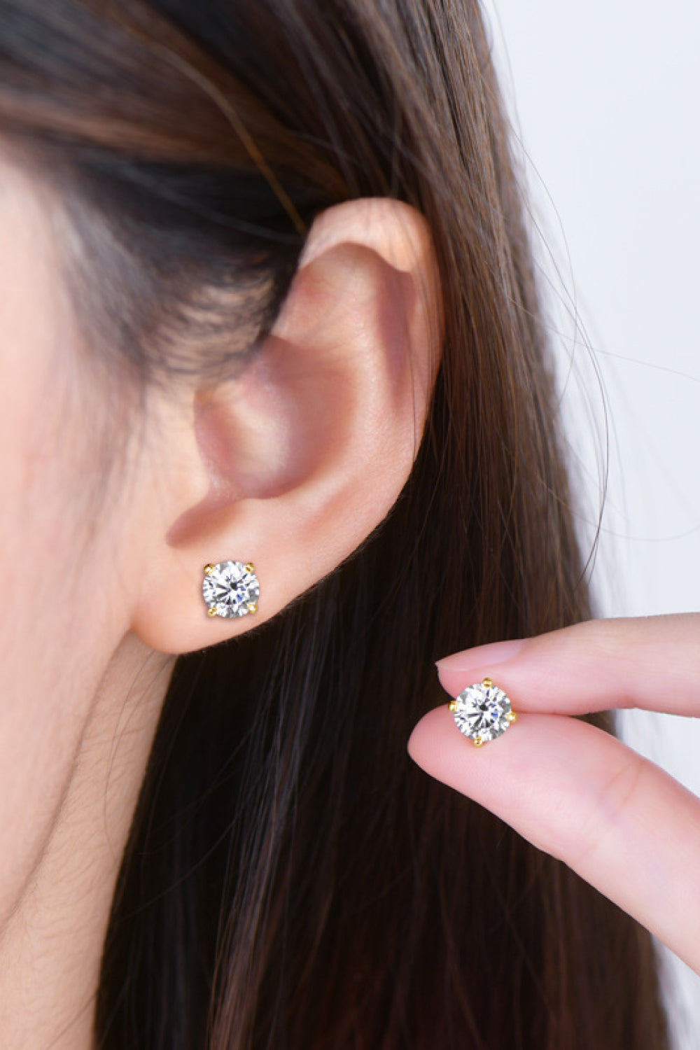 2 Carat Moissanite 925 Sterling Silver Stud Earrings - AllIn Computer