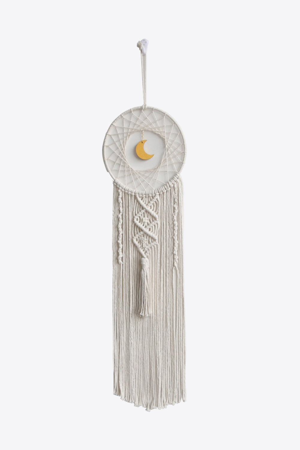 Bohemian Hand-Woven Moon Macrame Hanging Wall Piece - AllIn Computer