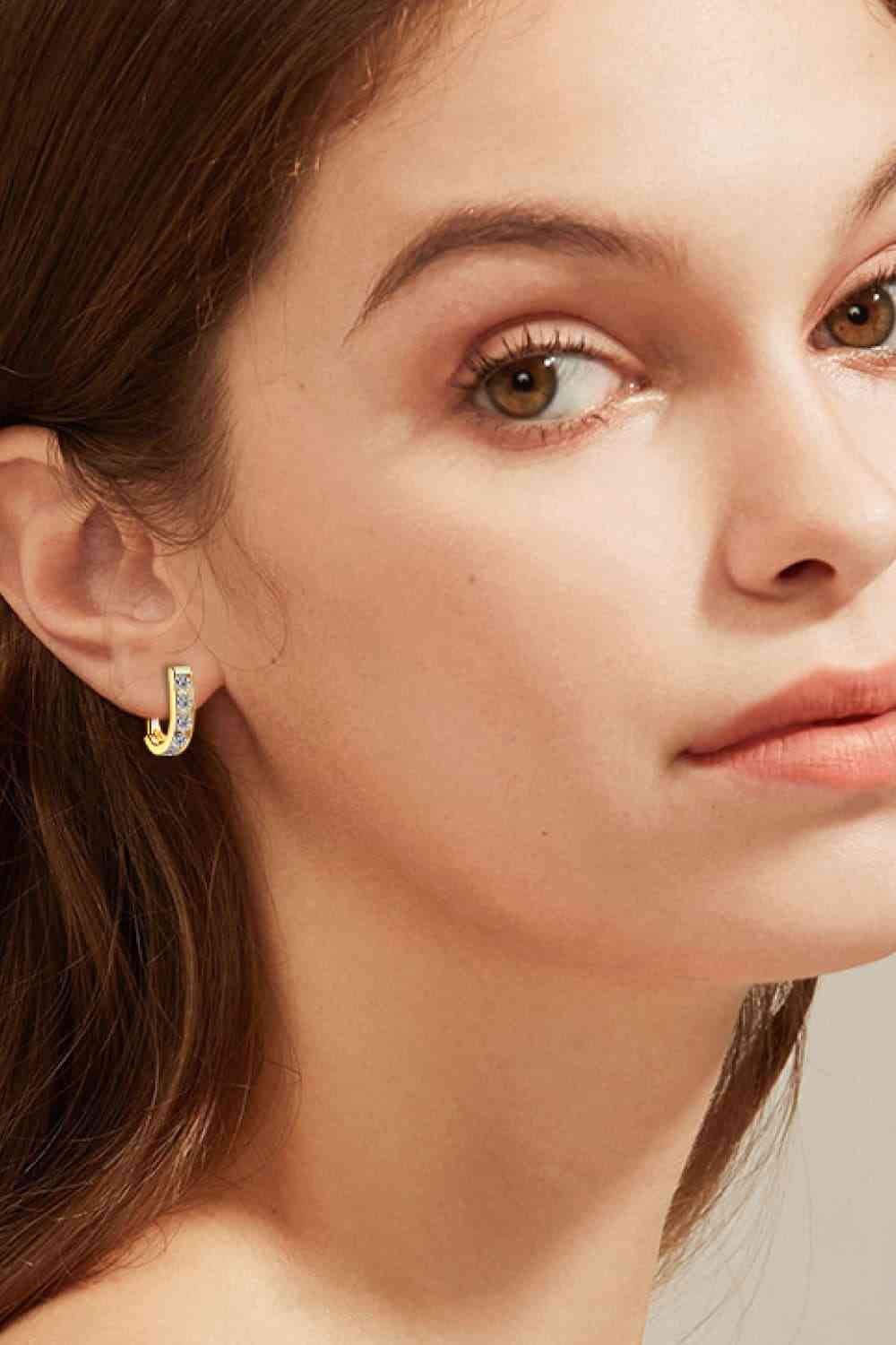 1 Carat Moissanite 925 Sterling Silver Earrings - AllIn Computer