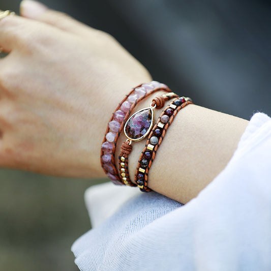 Natural Stone Layered Bracelet - AllIn Computer
