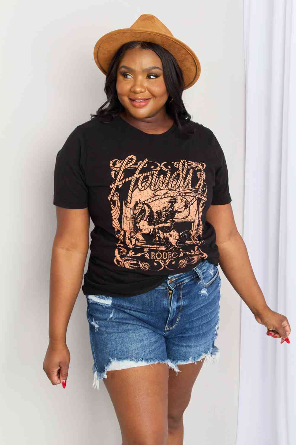 mineB Full Size Graphic Round Neck Tee - AllIn Computer