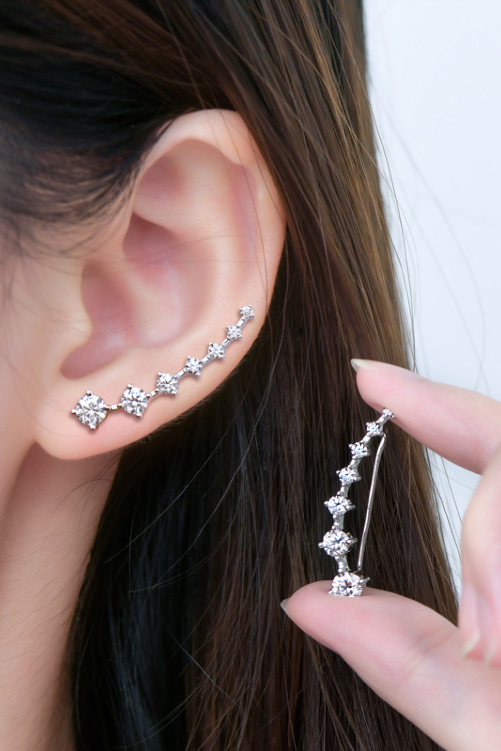 1.9 Carat Moissanite 925 Sterling Silver Earrings - AllIn Computer