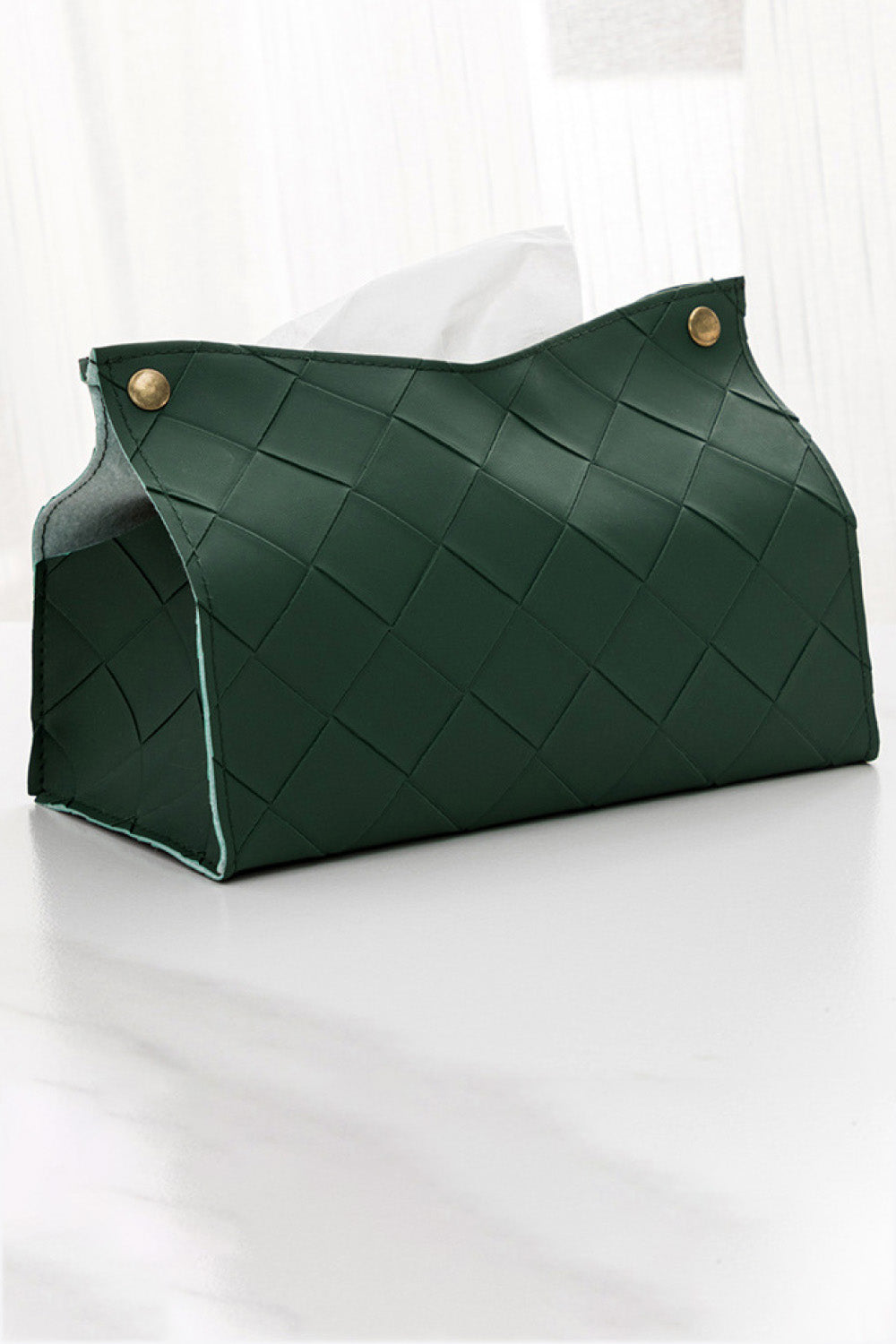 2-Pack Woven PU Tissue Box Covers - AllIn Computer