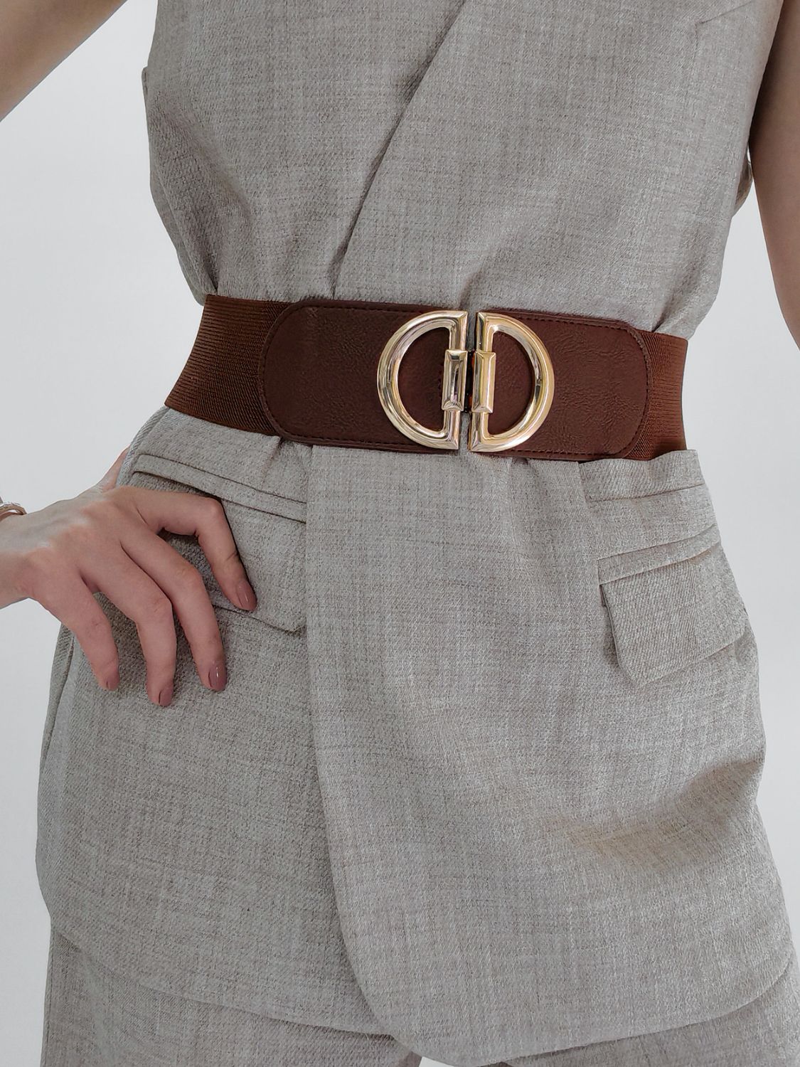 D Buckle Elastic Belt - AllIn Computer