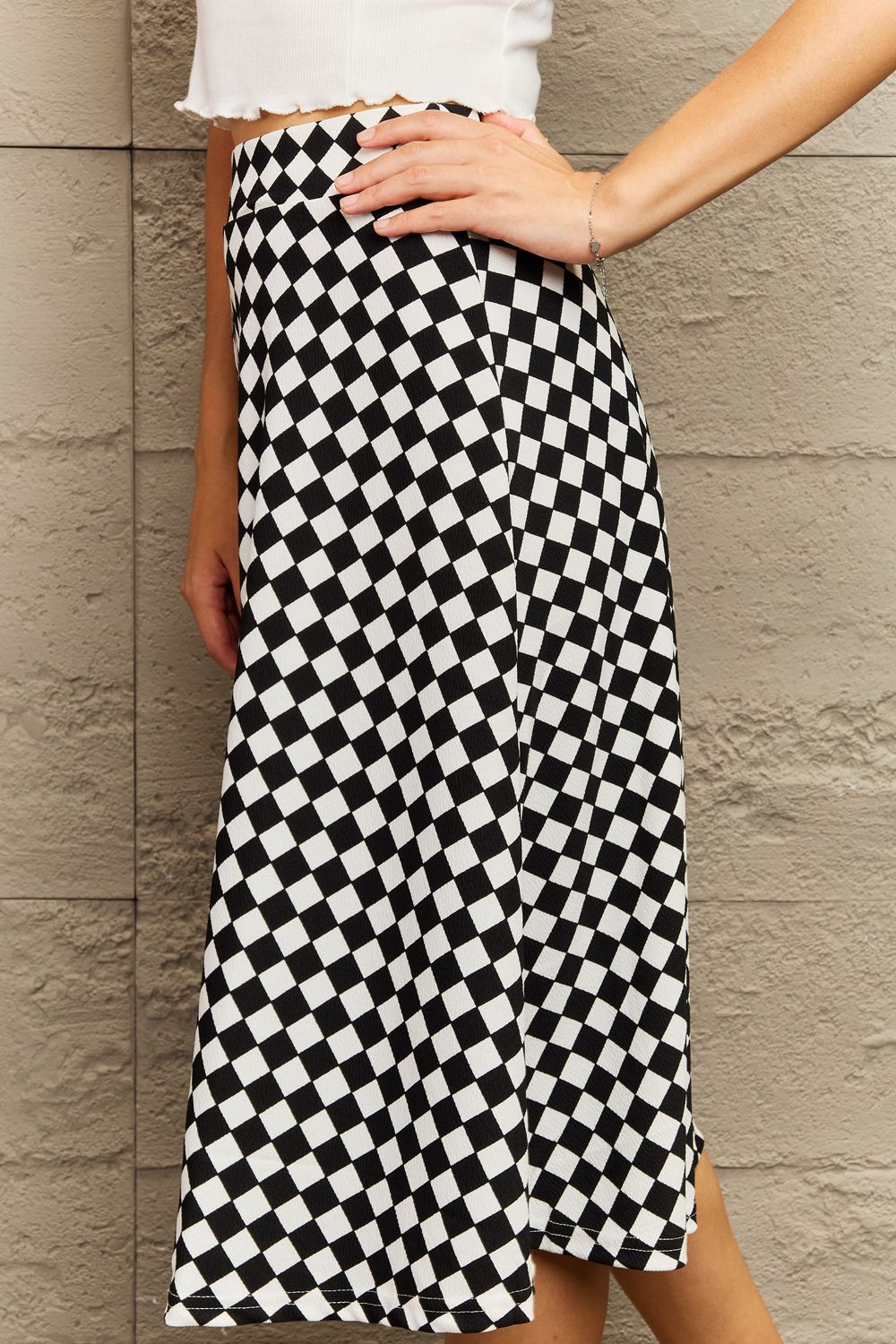 Ninexis Wide Waistband Knee Length Skirt - AllIn Computer