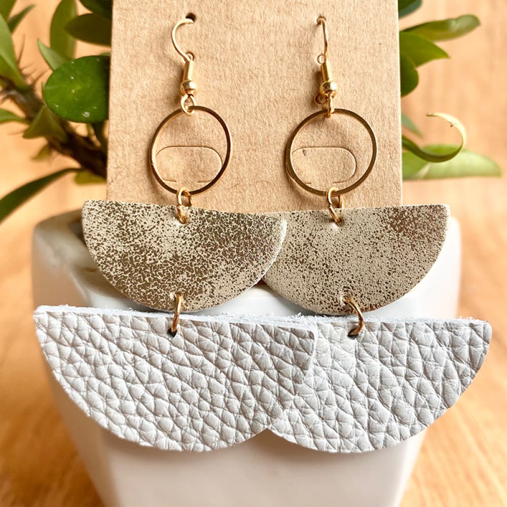 Geometrical Shape Dangle Earrings - AllIn Computer