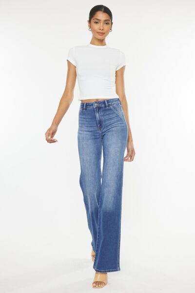 Kancan Ultra High Waist Gradient Flare Jeans - AllIn Computer