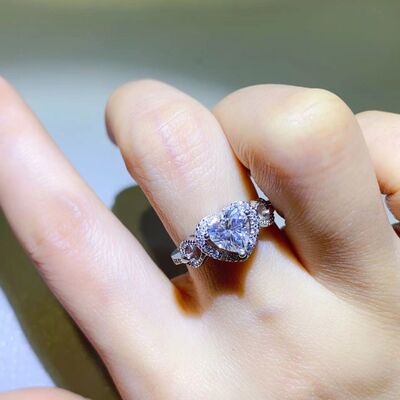 1 Carat Moissanite 925 Sterling Silver Ring - AllIn Computer