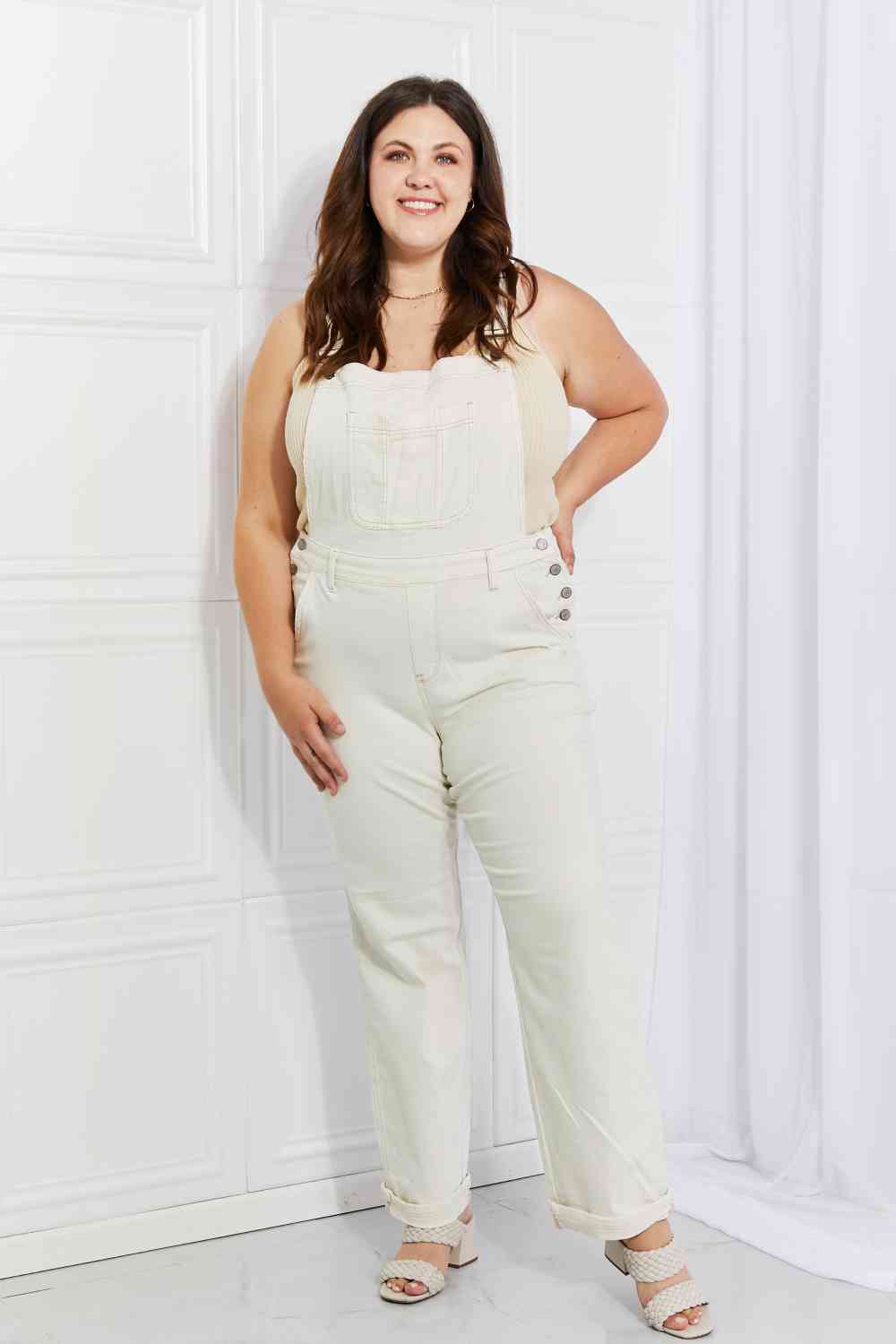 Judy Blue Full Size Taylor High Waist Overalls - AllIn Computer