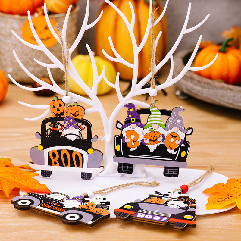 4-Piece Halloween Element Car-Shape Hanging Widgets - AllIn Computer