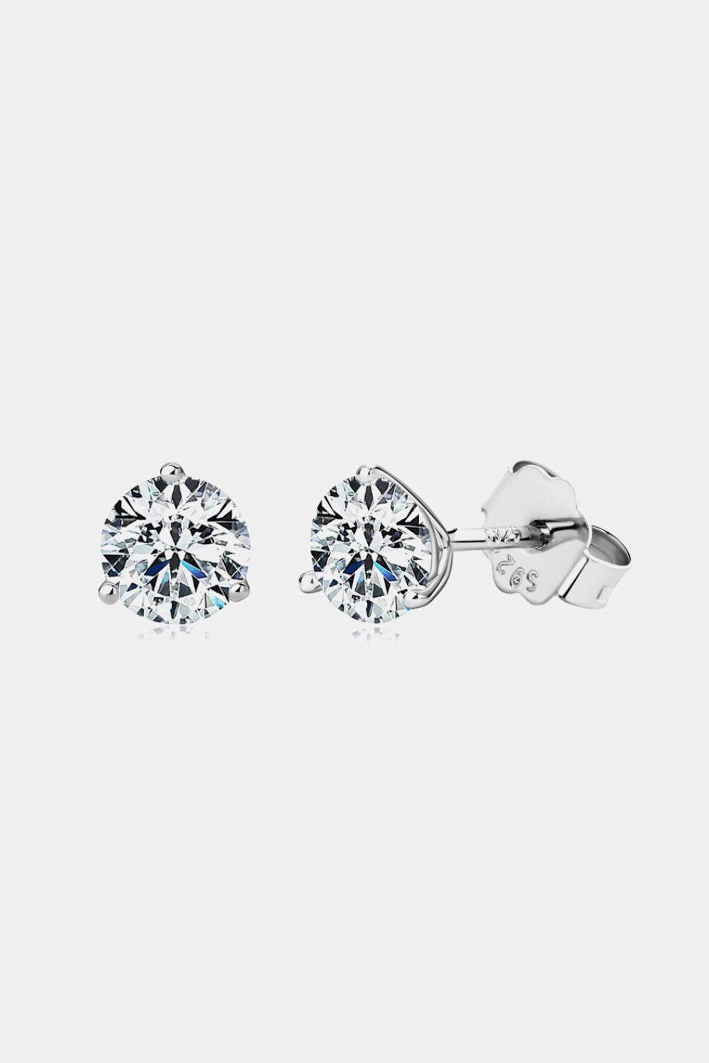 Moissanite 925 Sterling Silver Stud Earrings - AllIn Computer