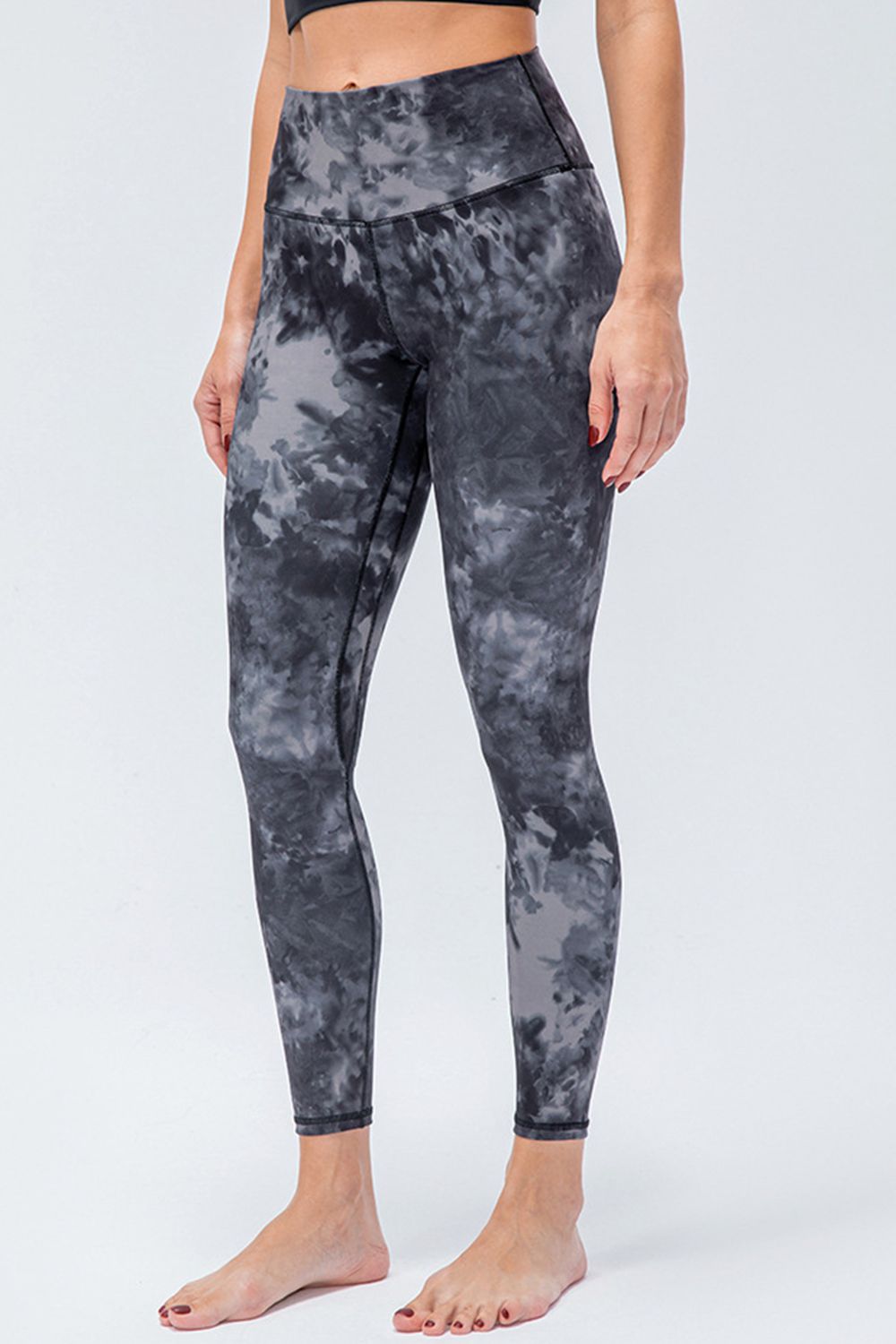 Wide Waistband Slim Fit Active Leggings - AllIn Computer