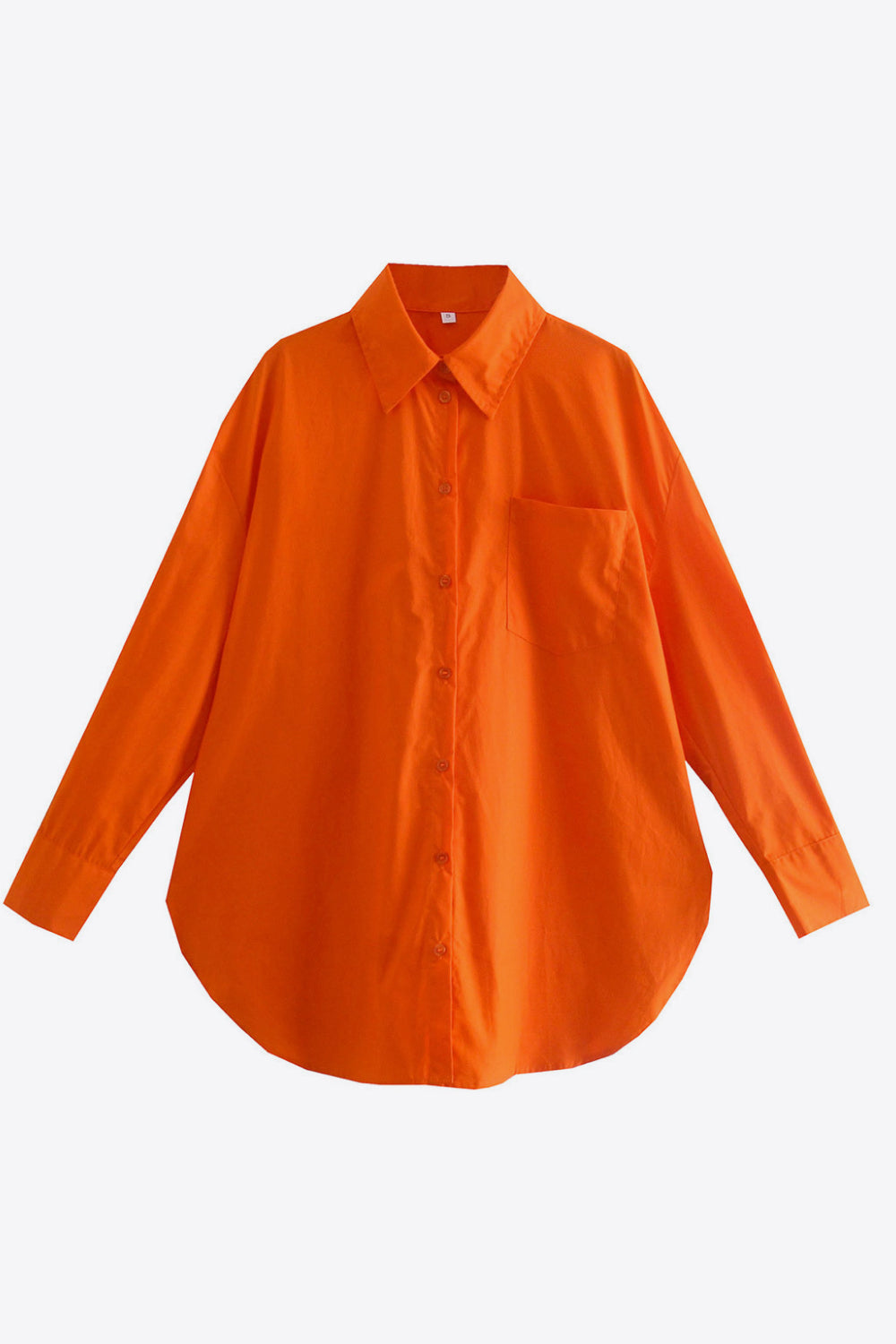 Dropped Shoulder Slit Shirt - AllIn Computer