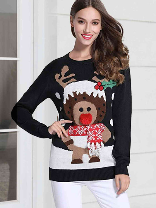 Rudolph Round Neck Sweater - AllIn Computer