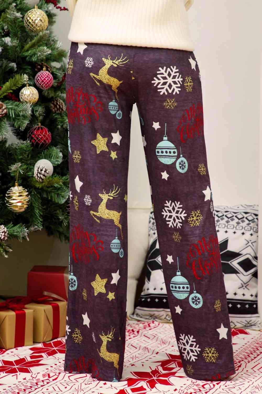 Christmas Straight Leg Pants - AllIn Computer