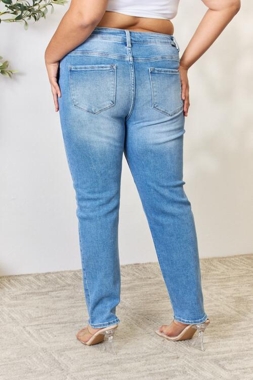RISEN Full Size Mid Rise Skinny Jeans - AllIn Computer