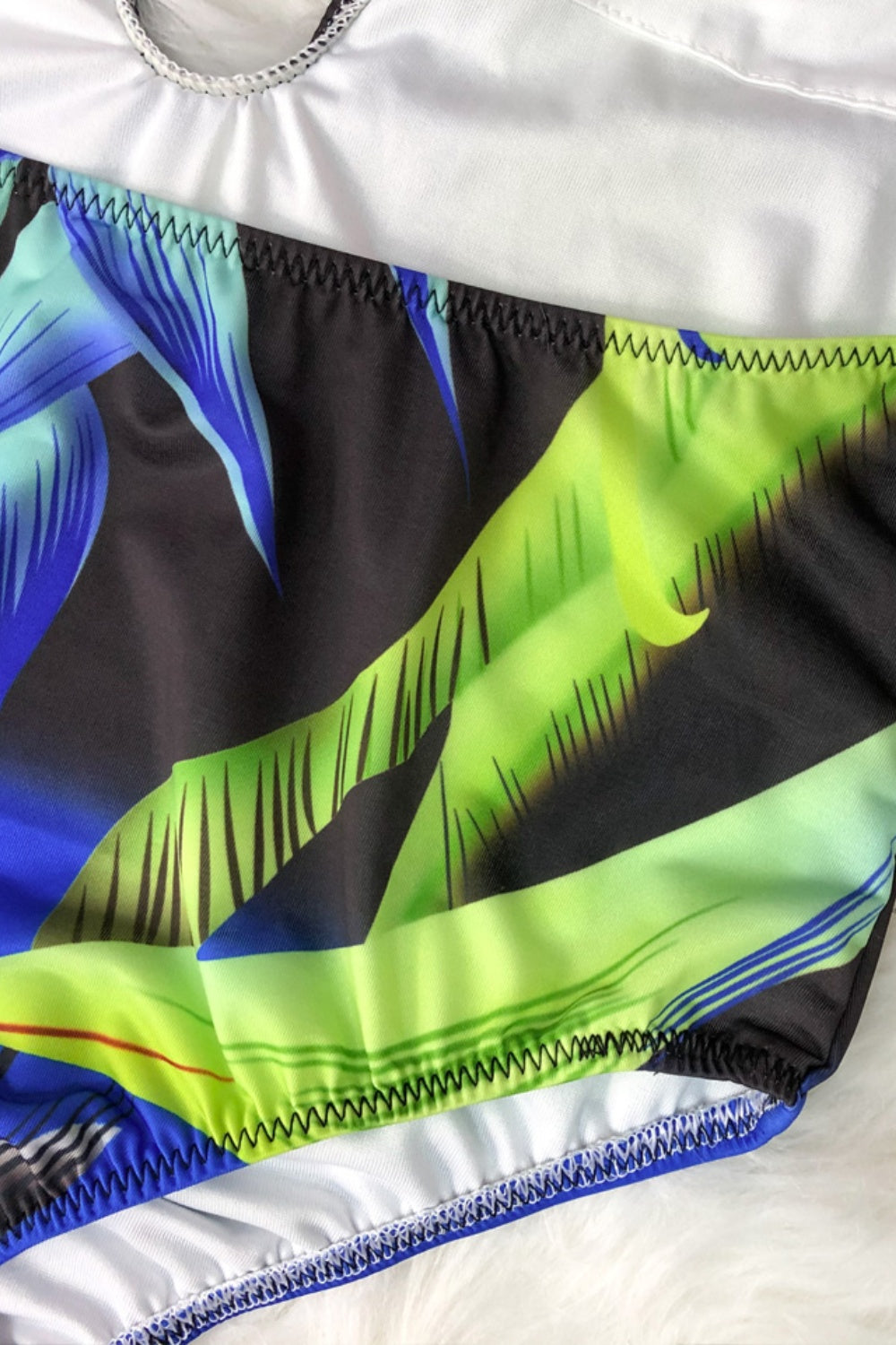 Printed Halter Neck One-Piece Swimwear - AllIn Computer