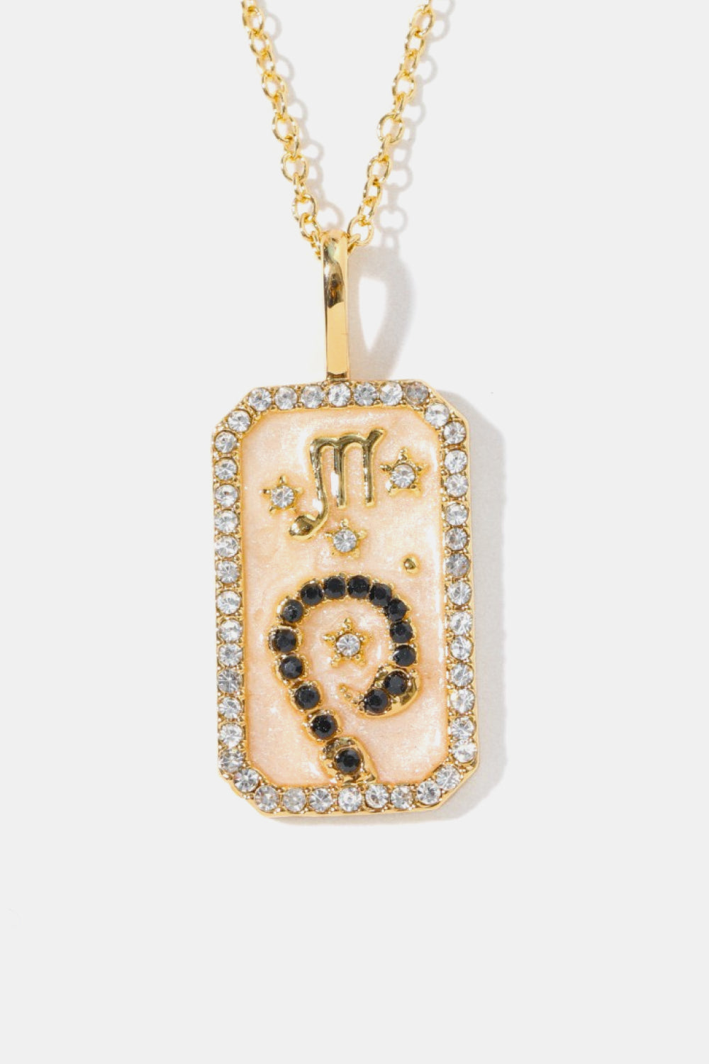 Rhinestone Constellation Pendant Copper Necklace - AllIn Computer