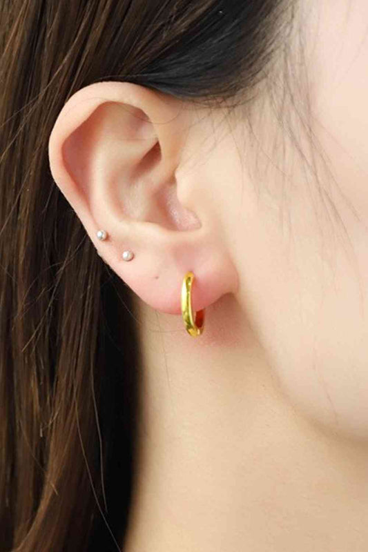 Copper Huggie Earrings - AllIn Computer