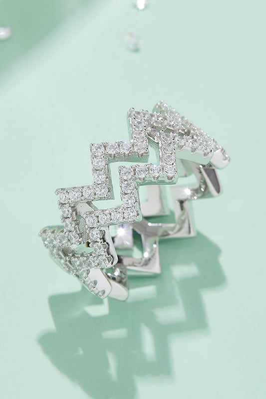 Adored Moissanite Zigzag Stacking Rings - AllIn Computer
