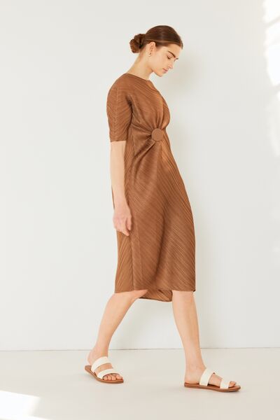 Marina West Swim Pleated Dolman Sleeve Dress - AllIn Computer