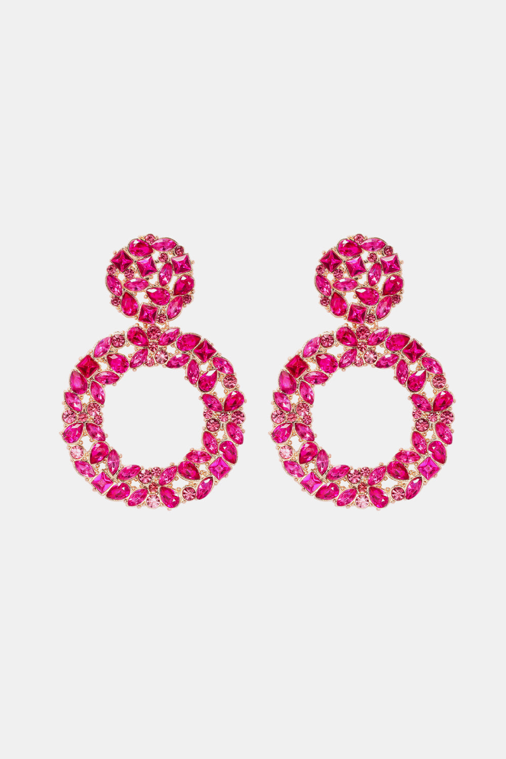Round Shape Acrylic Dangle Earrings - AllIn Computer