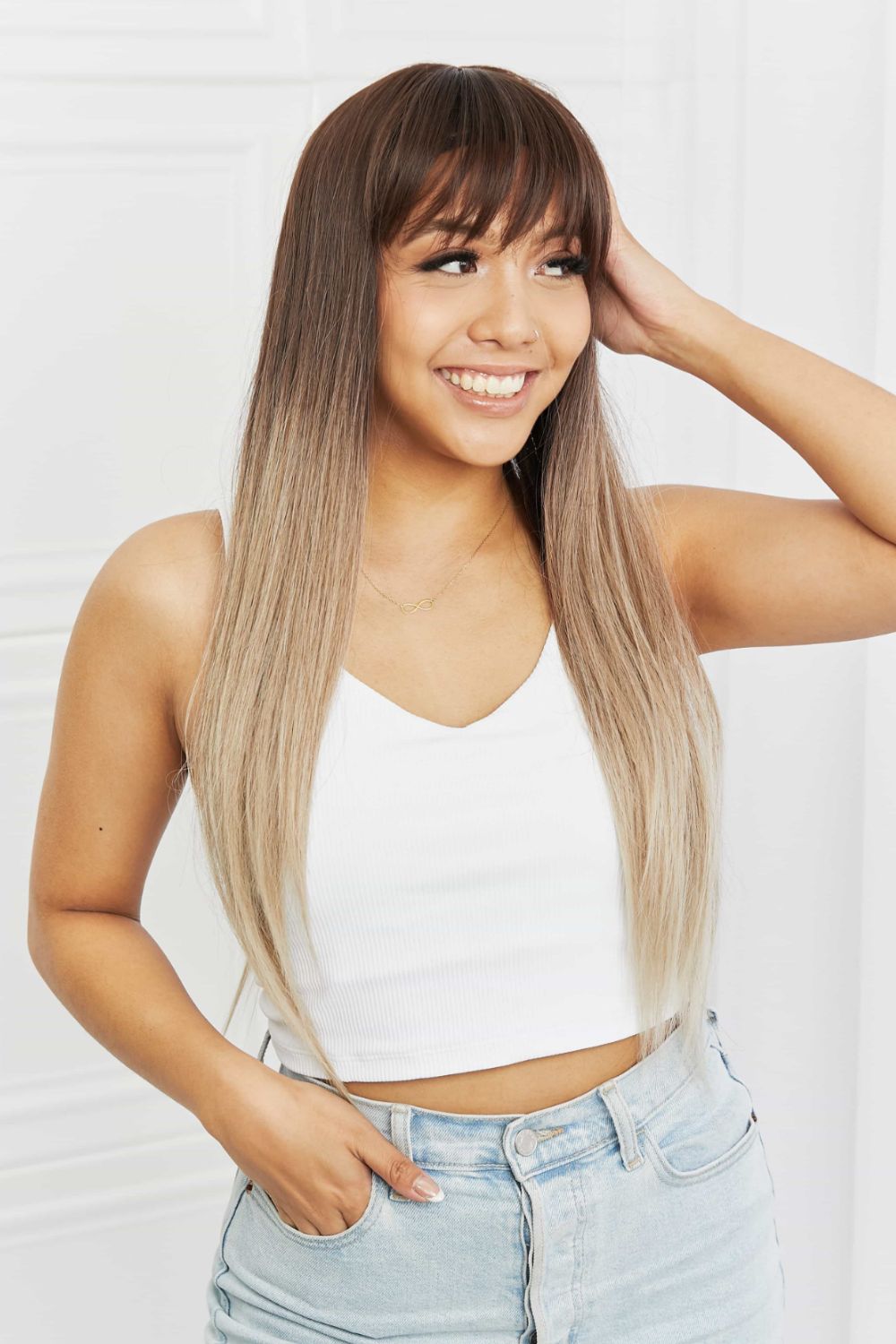 Long Straight Synthetic Wigs 26'' - AllIn Computer