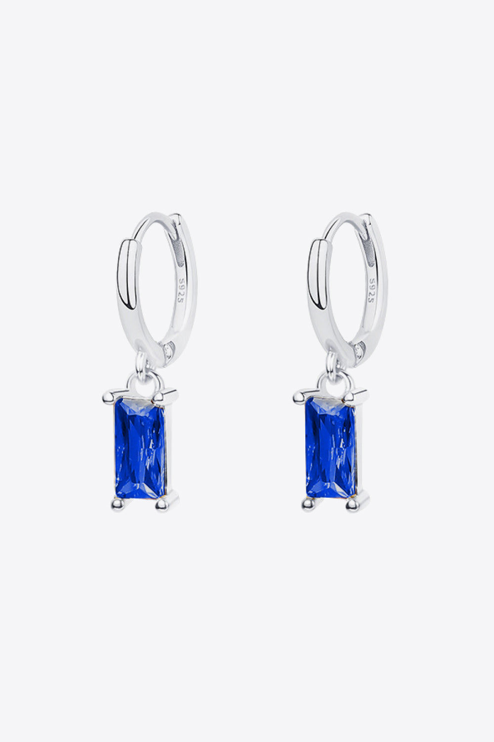 Retro 925 Sterling Silver Cubic Zirconia Drop Earrings - AllIn Computer