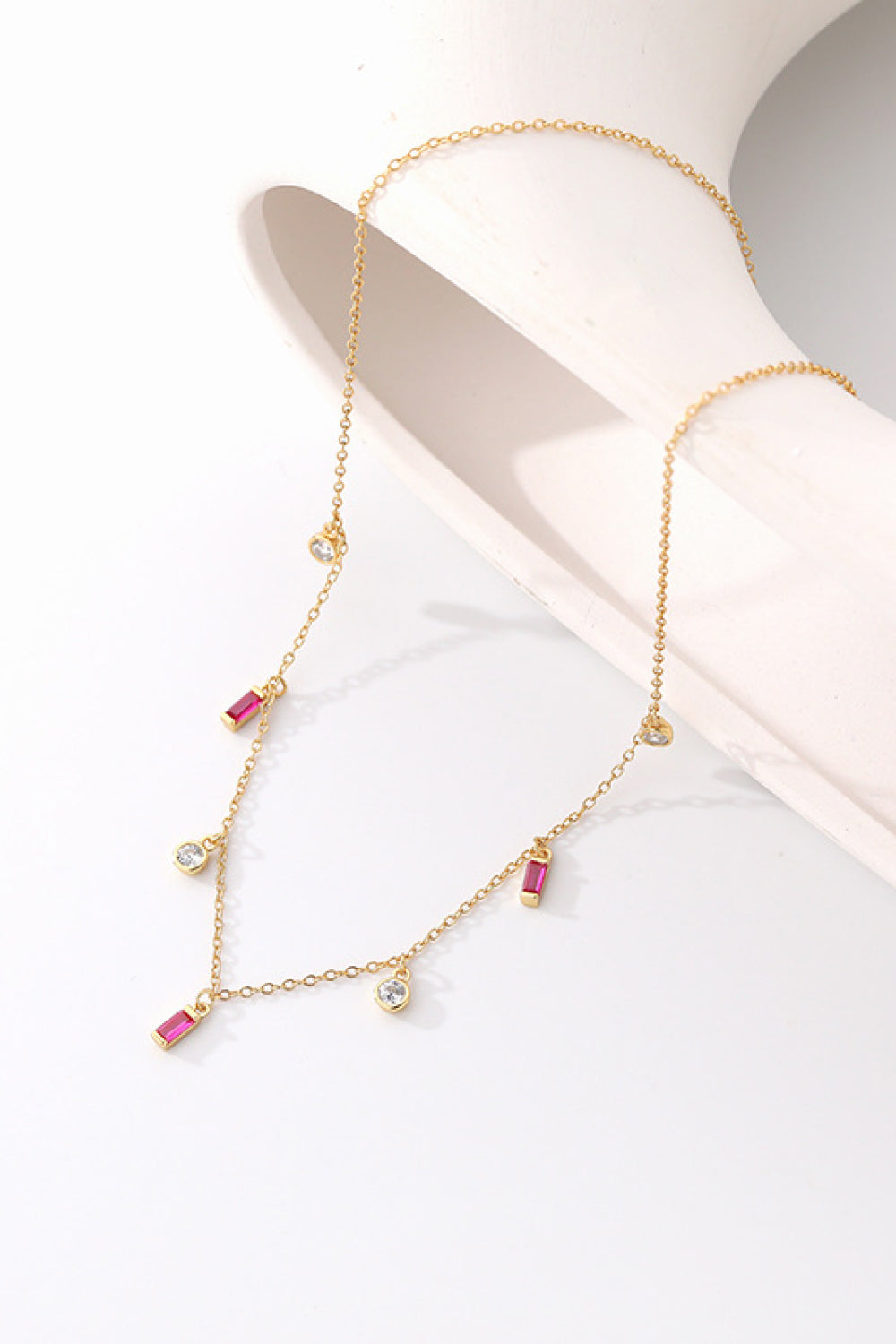 18K Gold Plated Multi-Charm Chain Necklace - AllIn Computer