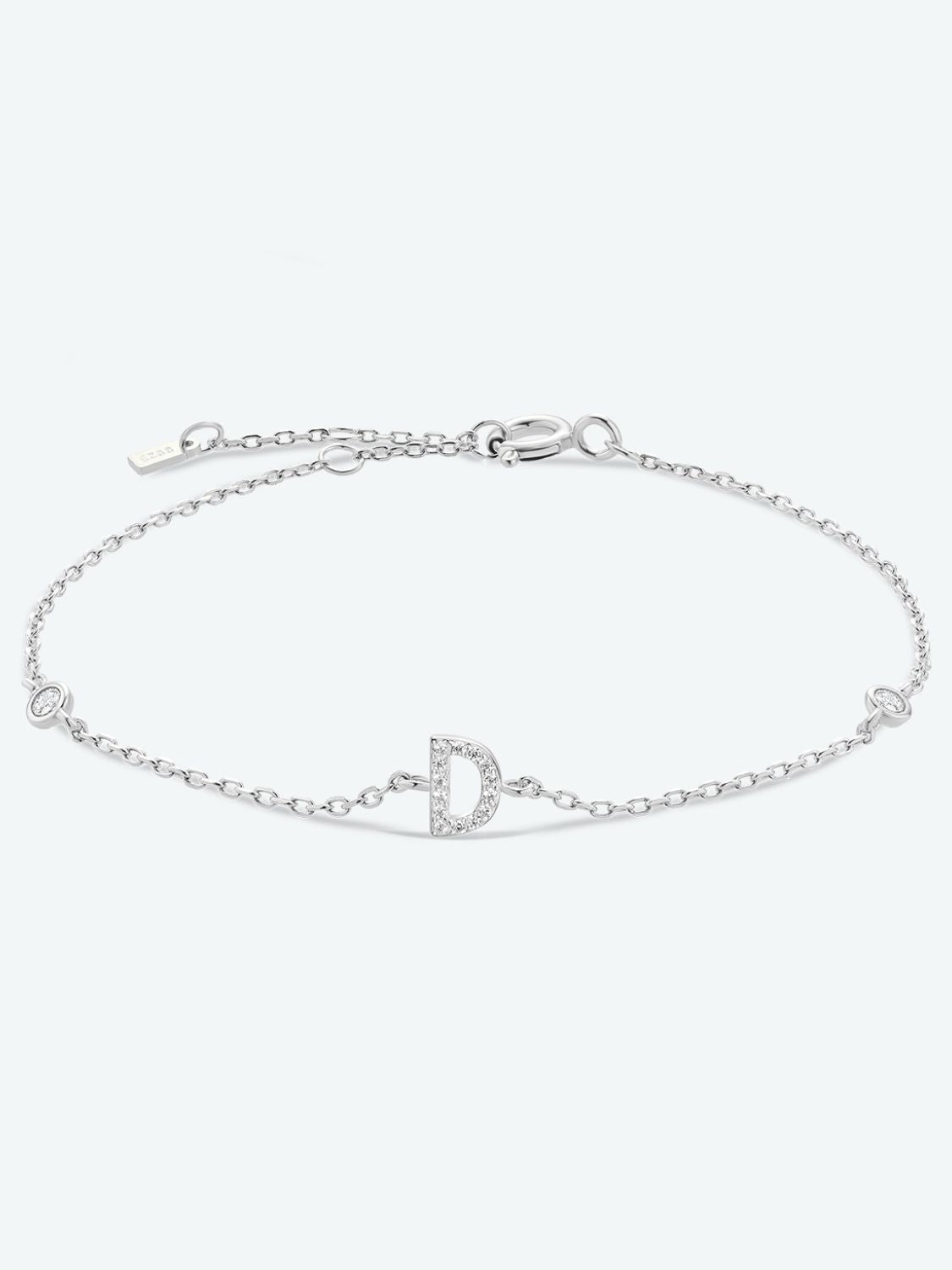 A To F Zircon 925 Sterling Silver Bracelet - AllIn Computer