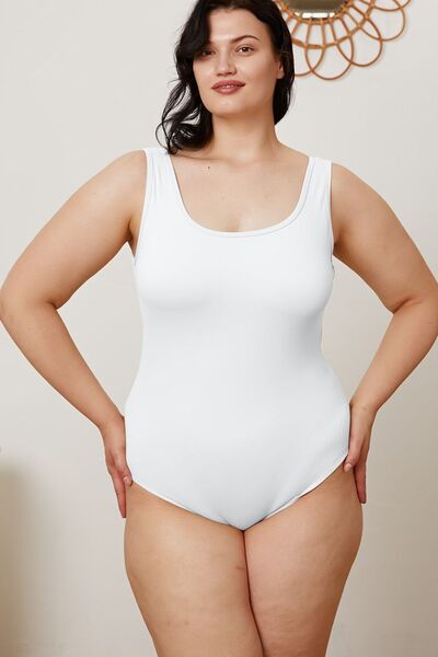 Basic Bae Full Size Square Neck Sleeveless Bodysuit - AllIn Computer