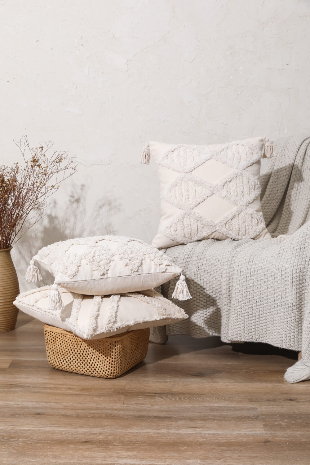 Fringe Decorative Throw Pillow Case - AllIn Computer