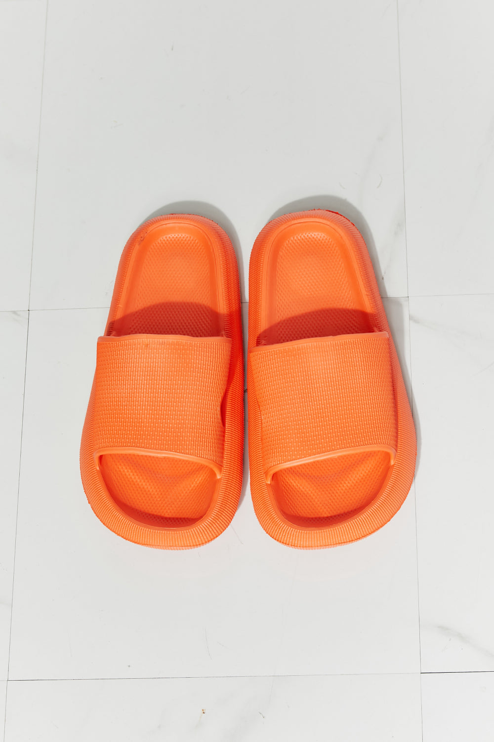 MMShoes Arms Around Me Open Toe Slides in Orange - AllIn Computer