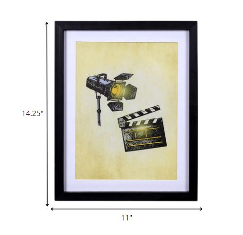 Contemporary Movie Light and Clapperboard Wall Art - AllIn Computer