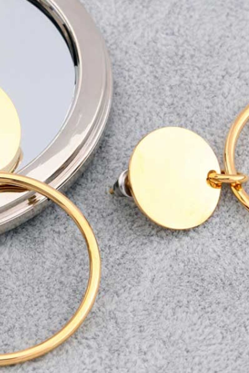 Gold-Plated Stainless Steel Drop Earrings - AllIn Computer