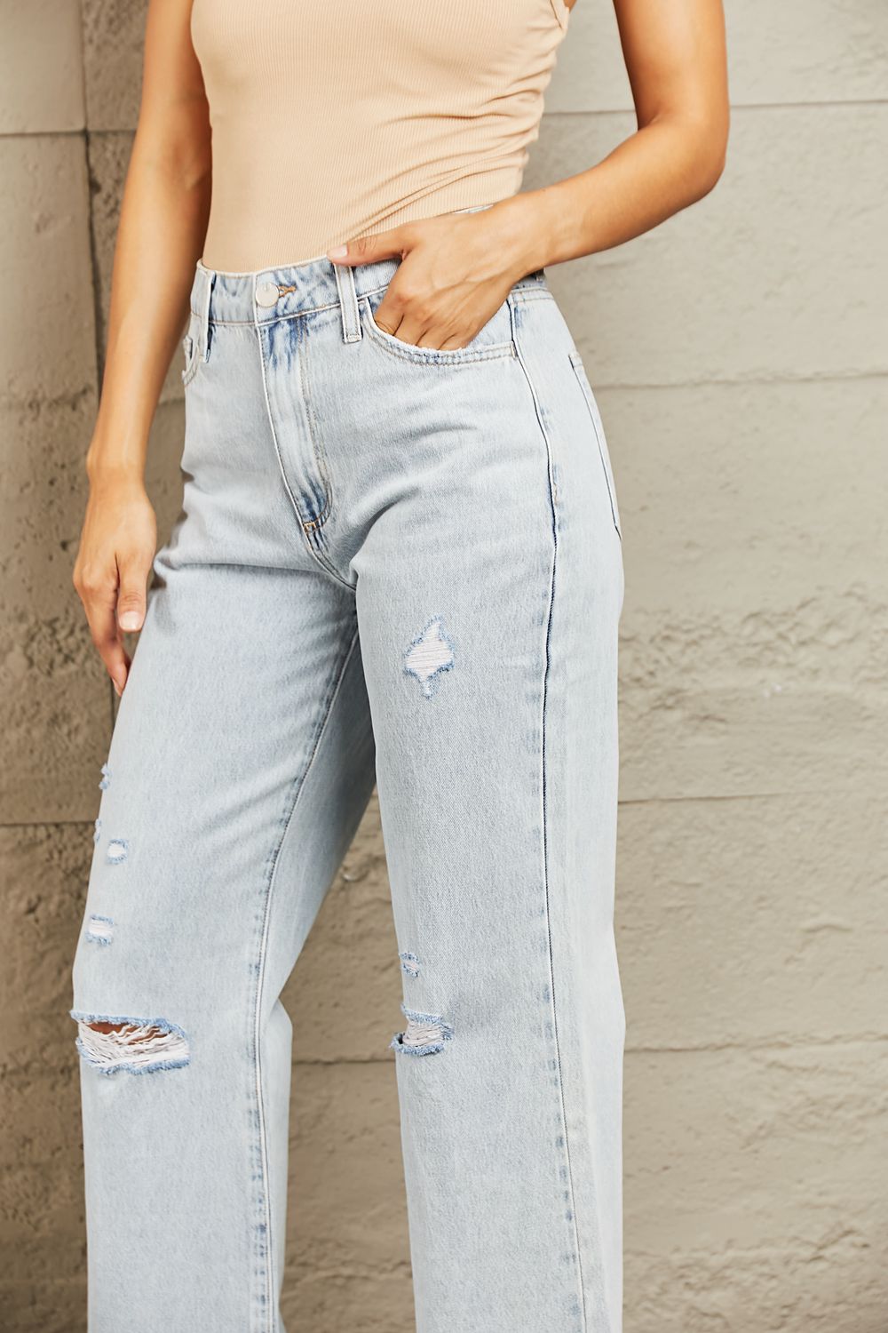 BAYEAS High Waist Flare Jeans - AllIn Computer